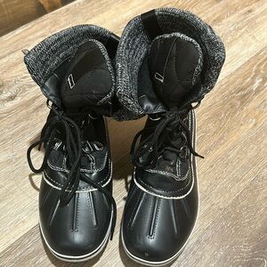 Faux Fur Black Boots 💥